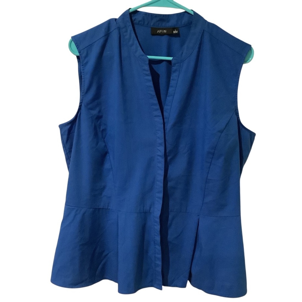 Apt. 9 Royal Women’s Blue Sleeveless Blouse WORN ONCE Size L